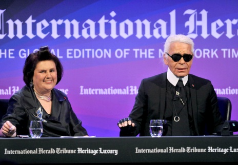 Karl Lagerfeld & Suzy Menkes