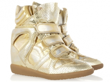 Sneakers dores Isabel Marant