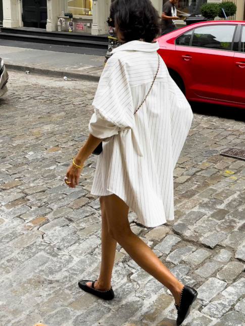 Pour ou contre la chemise oversize porte en robe  part entire ?