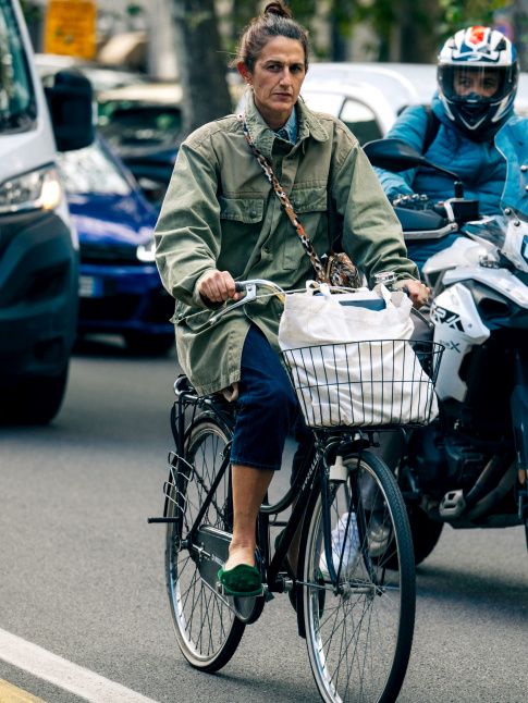 Furlane vert meraude + veste kaki militaire = le bon mix