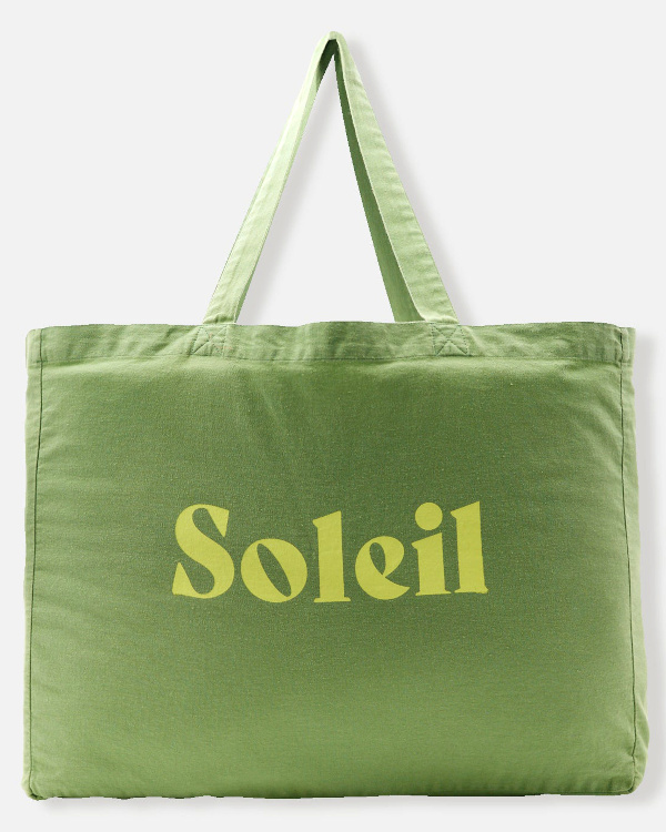 Grand tote bag SOLEIL Femme - Vert