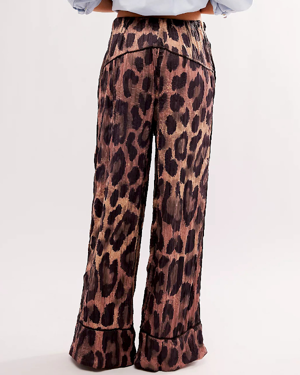 Pantalon Lopard Satin 