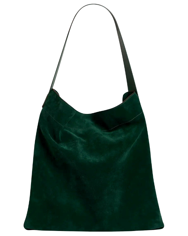 Totebag en cuir souple | Vert