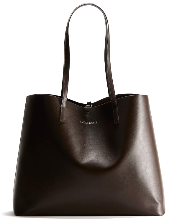 Sac shopping marron