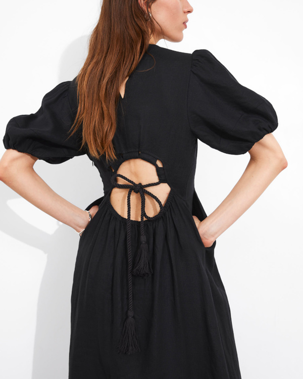 Robe longue noire