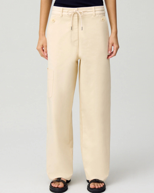 PANTALON CARGO TAILLE BASSE beige