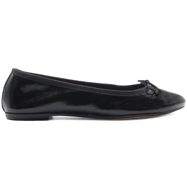 Ballerines classiques cuir brillant noir