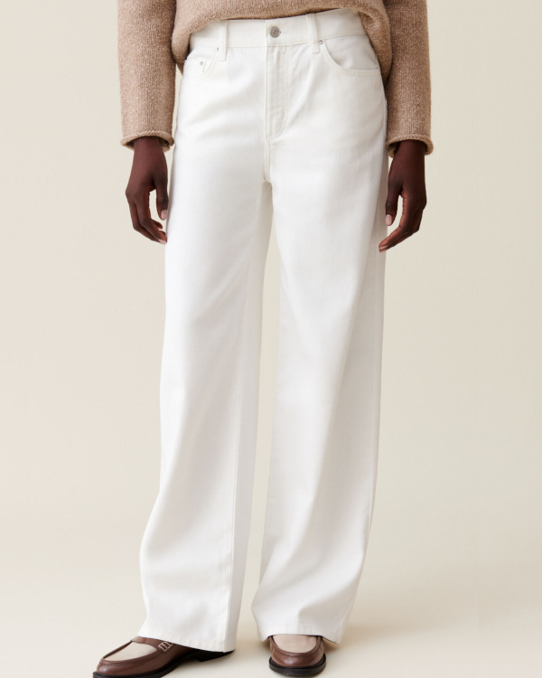 Pantalon large blanc